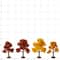 12 Packs: 4 ct. (48 total) Mini Autumn Trees by Make Market®